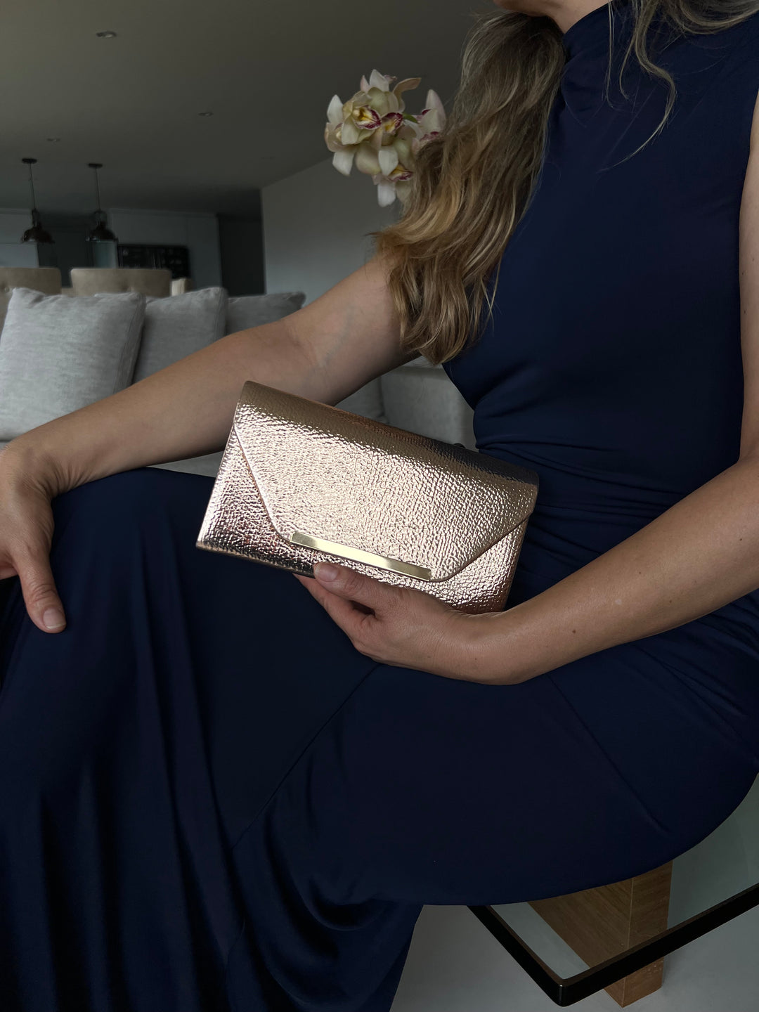 Bolso de fiesta metalizado AM22F